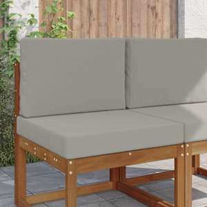 Zunanja blazina za kavč 2 pcs Siva Poliester