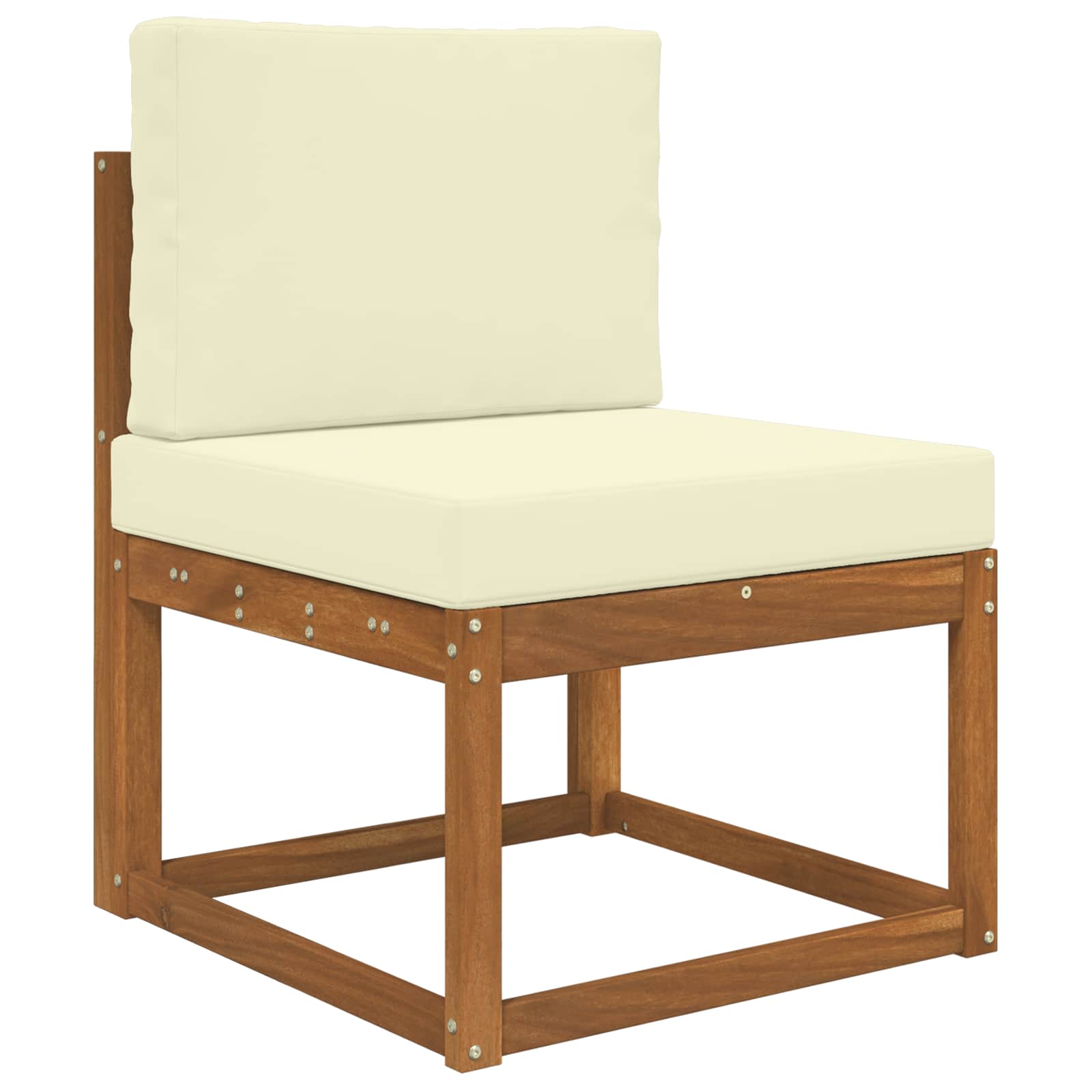 Buiten bankkussen 2 pcs Crème Polyester image 3