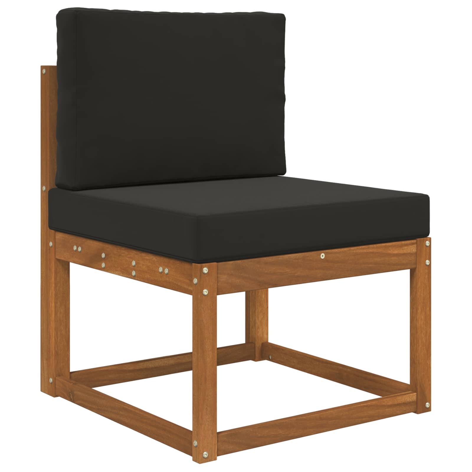 Buiten bankkussen 2 pcs Zwart Polyester image 3