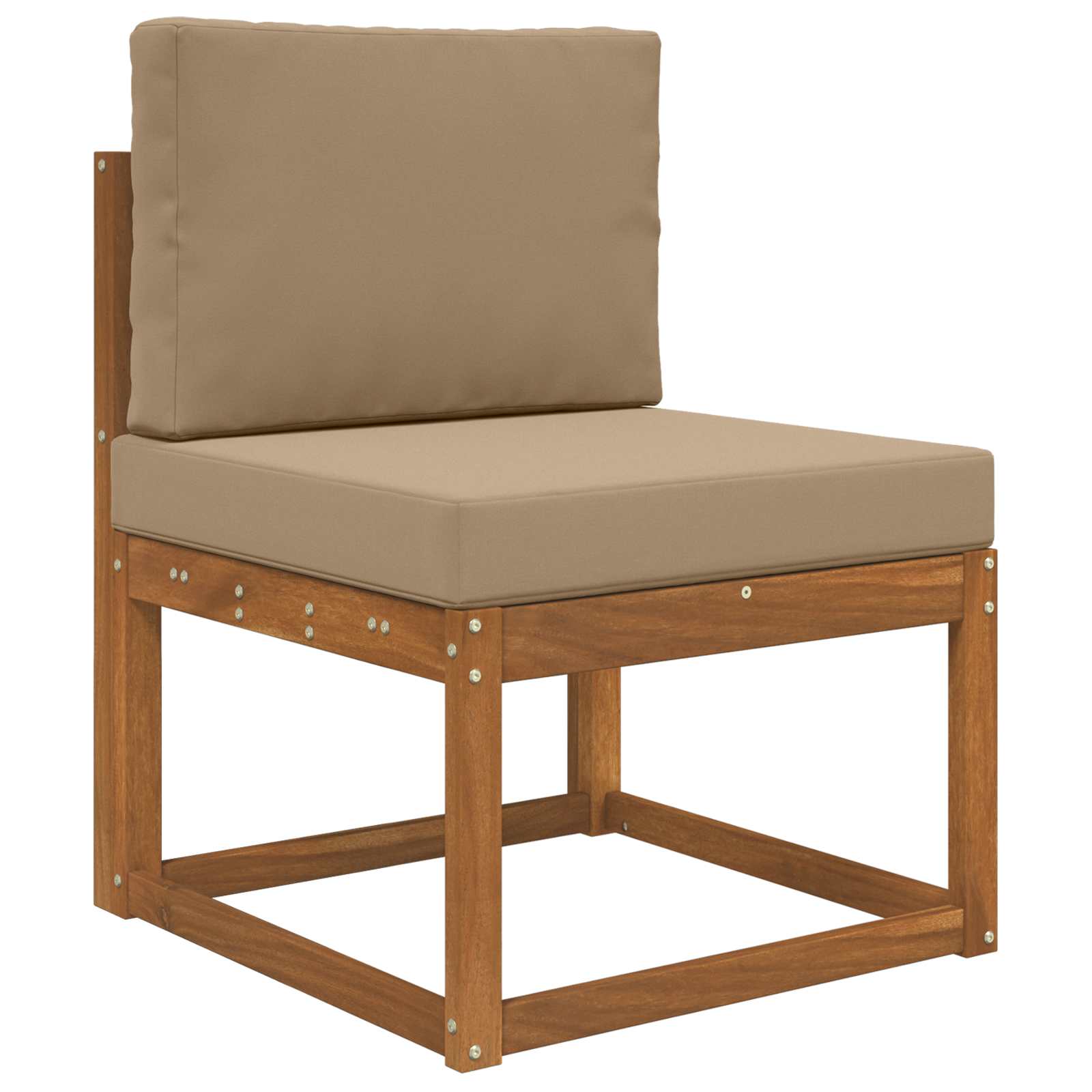 Buiten bankkussen 2 pcs Taupe Polyester image 3