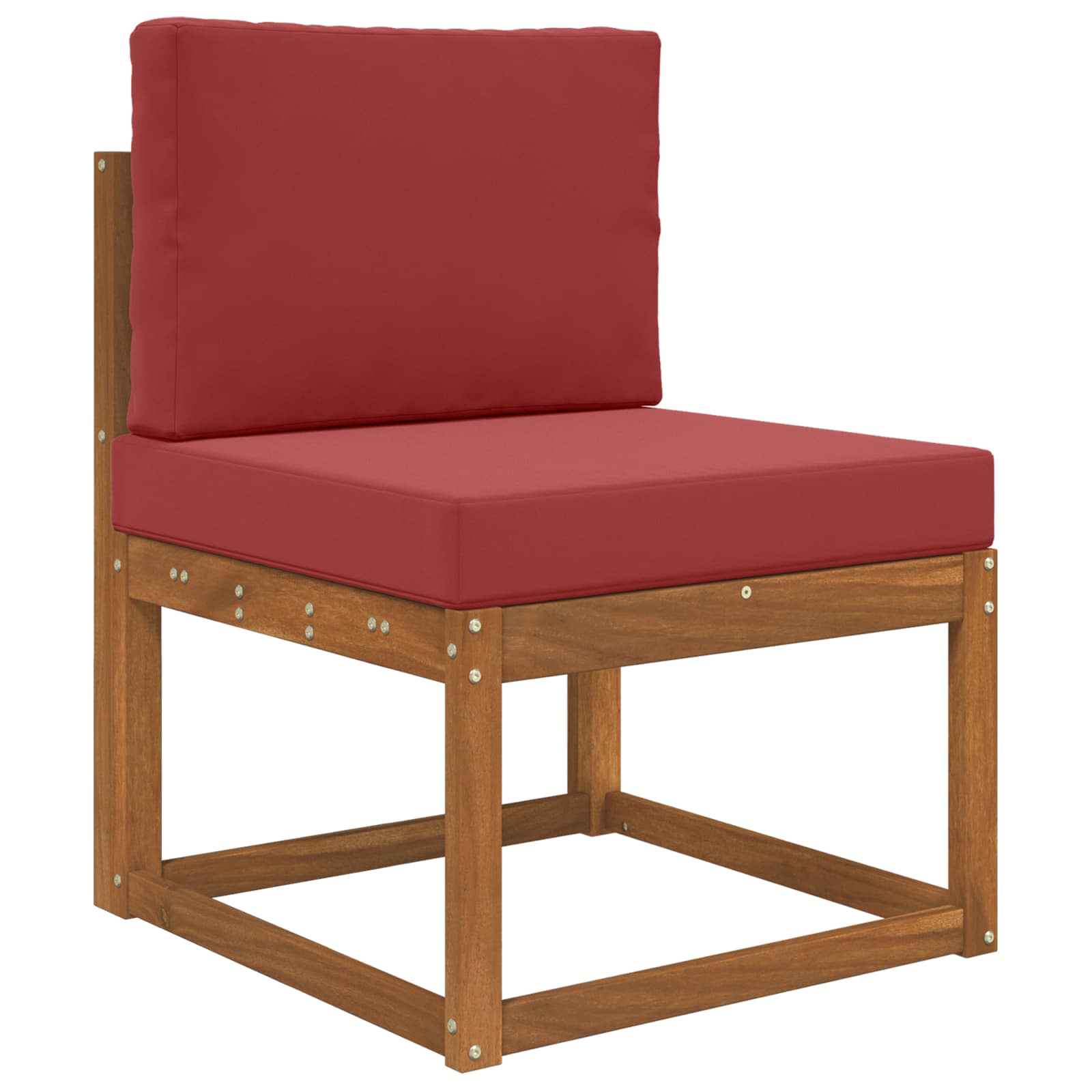 Buiten bankkussen 2 pcs Wijnrood Polyester image 3