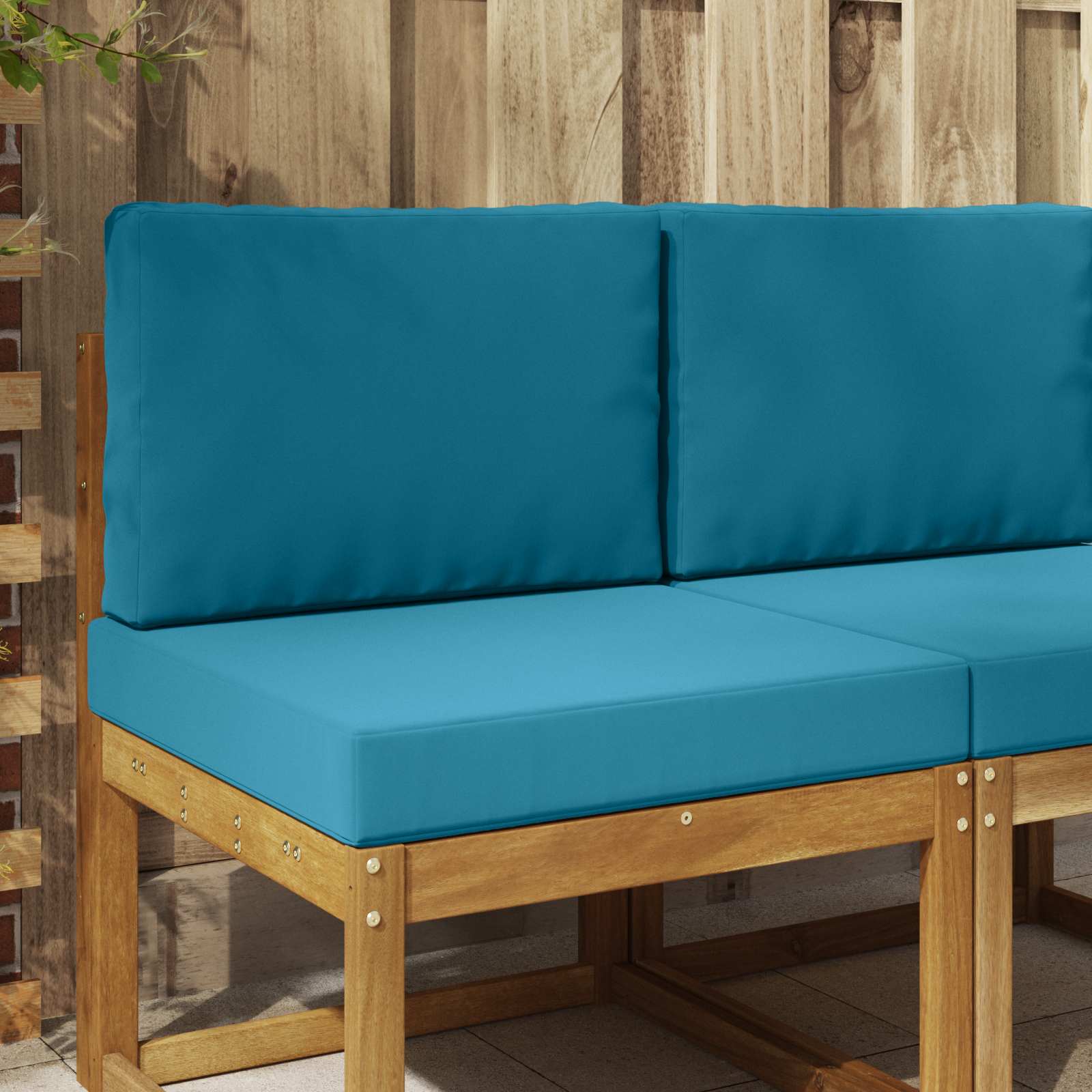 Buiten bankkussen 2 pcs Koninklijk Blauw Polyester image 1