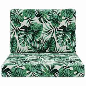 Venkovní polštář na pohovku 2 pcs Vzor listů Polyester - obrázek 6