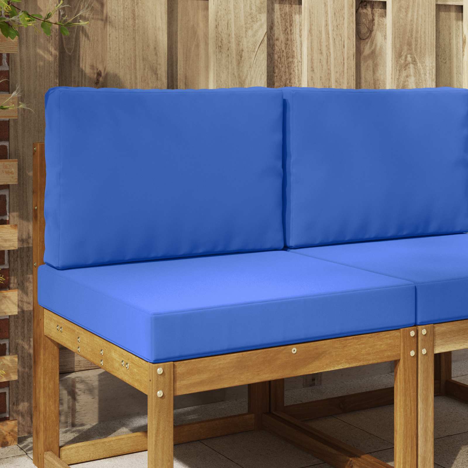 Buiten bankkussen 2 pcs Turquoise Polyester image 1