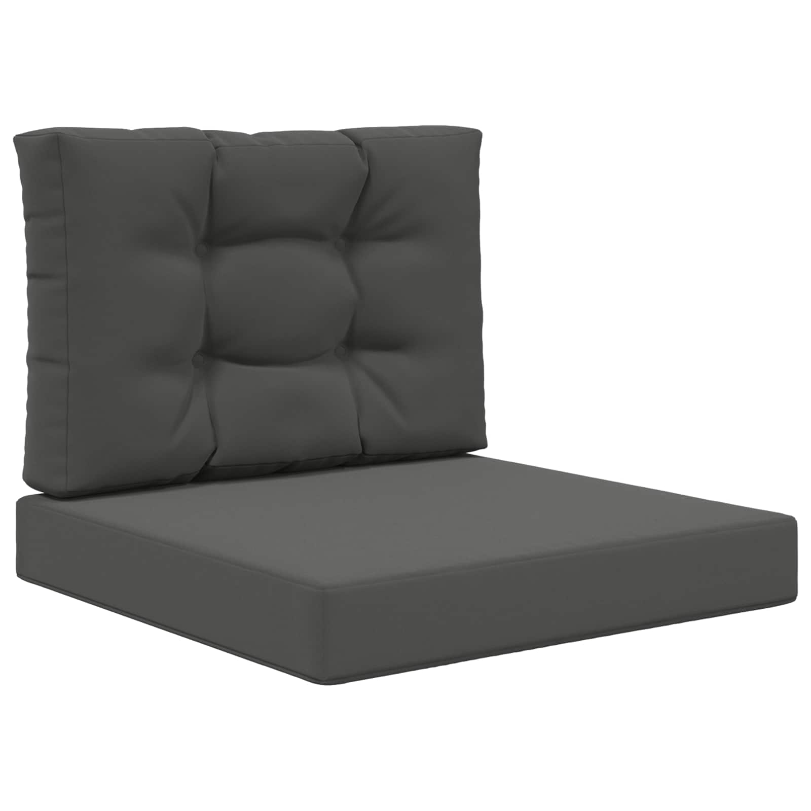 VidaXL Buitenbankkussen 2 Pcs Antraciet Polyester