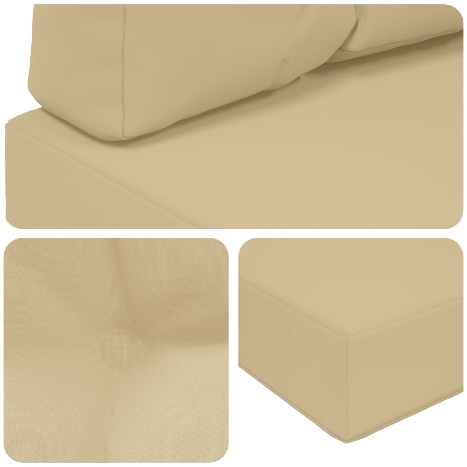 Buiten bankkussen 2 pcs Beige Polyester image 8