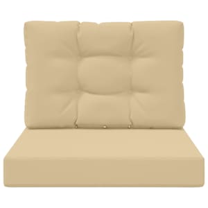 Venkovní polštář na pohovku 2 pcs Béžová Polyester - obrázek 6