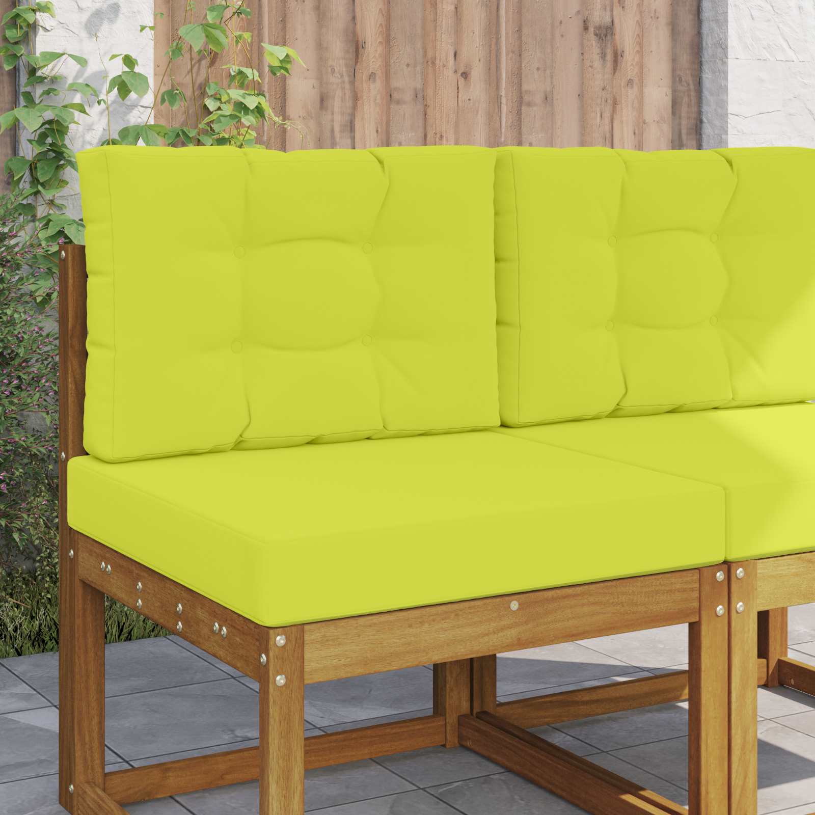 vidaXL Perna pentru canapea de exterior 2 pcs Verde Poliester
