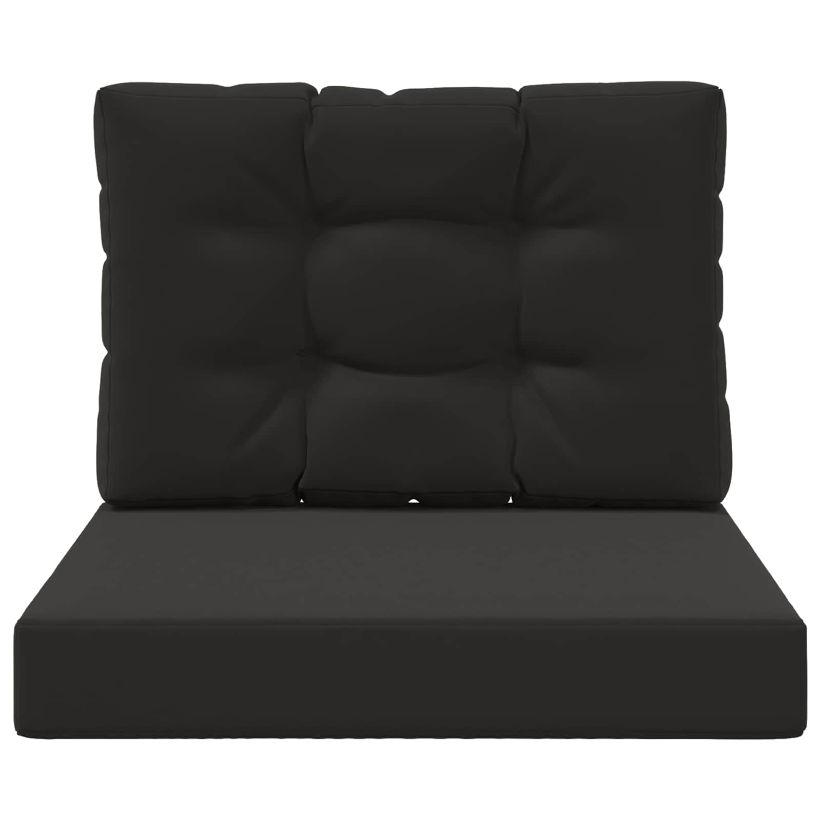 Buiten bankkussen 2 pcs Zwart Polyester image 6