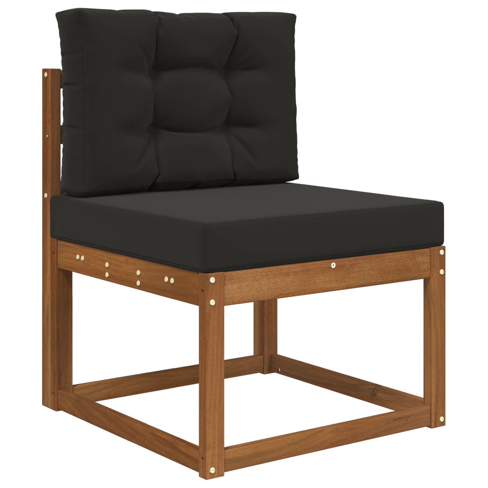 Buiten bankkussen 2 pcs Zwart Polyester image 3