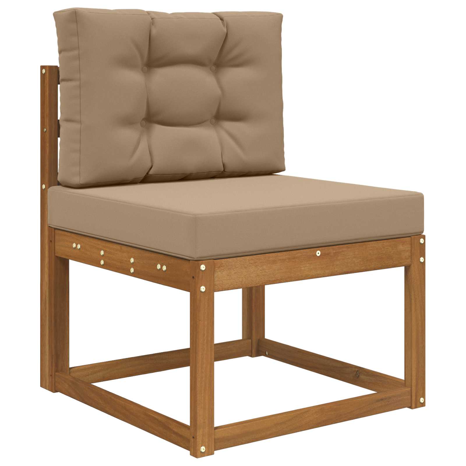 Buiten bankkussen 2 pcs Taupe Polyester image 3