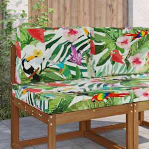 Zunanja blazina za kavč 2 pcs barvito Poliester