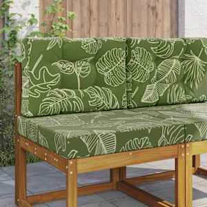 Zunanja blazina za kavč 2 pcs Listnati dizajn Poliester