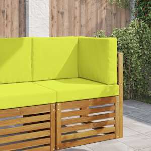 Zunanja blazina za kavč 3 pcs Zelena Poliester