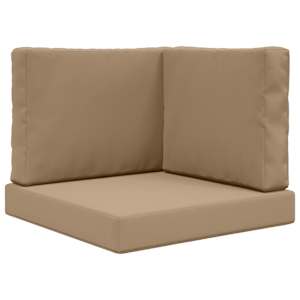 Venkovní polštář na pohovku 3 pcs Taupe Polyester - obrázek 2