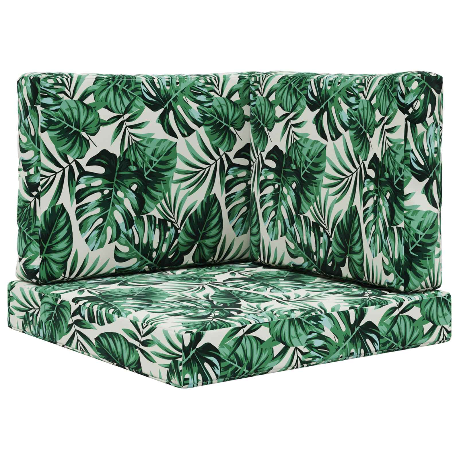 Buiten bankkussen 3 pcs Bladpatroon Polyester image 2