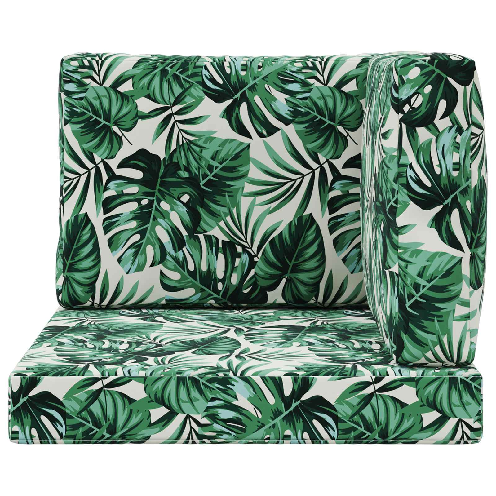 Buiten bankkussen 3 pcs Bladpatroon Polyester image 6