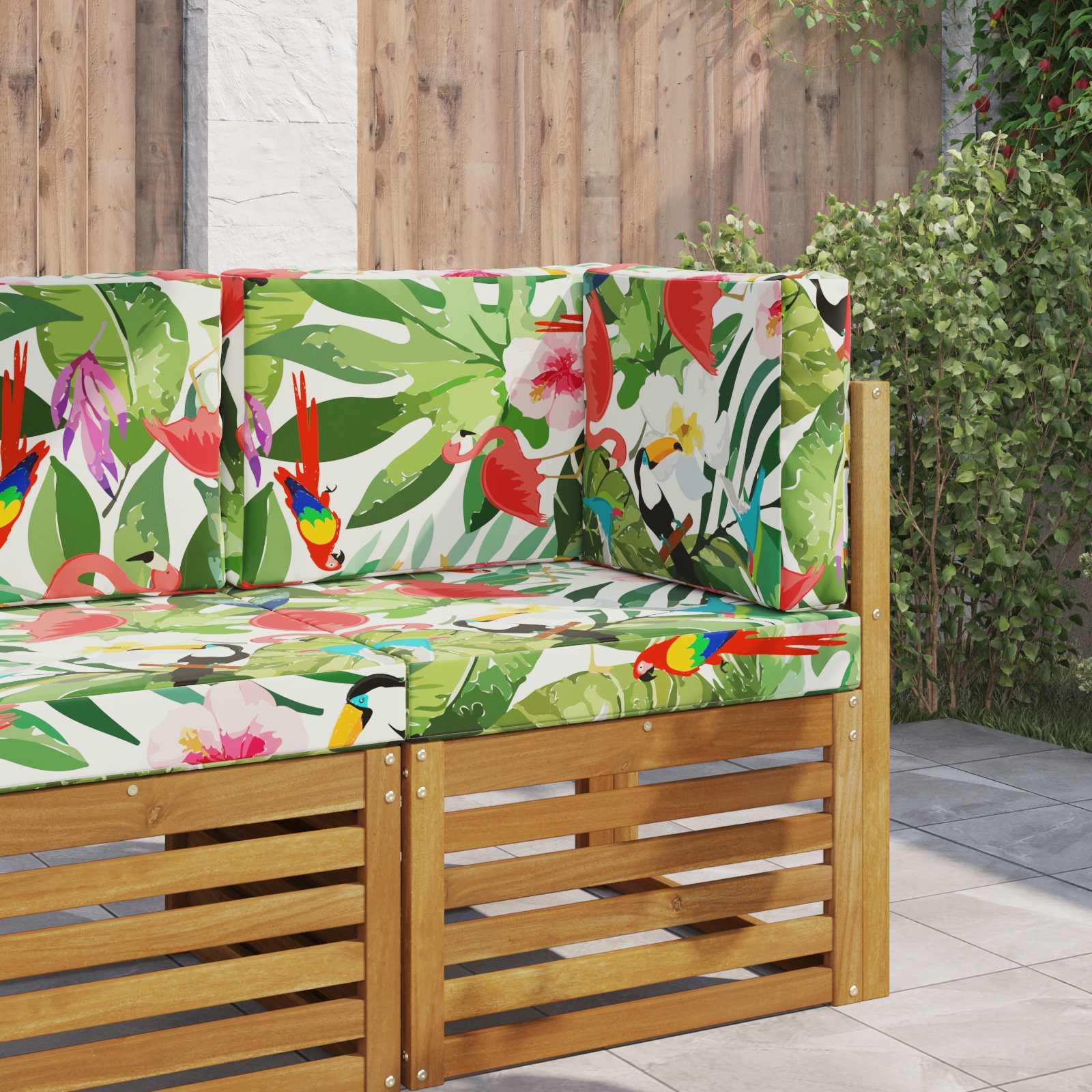 Buiten bankkussen 3 pcs kleurrijk Polyester image 1