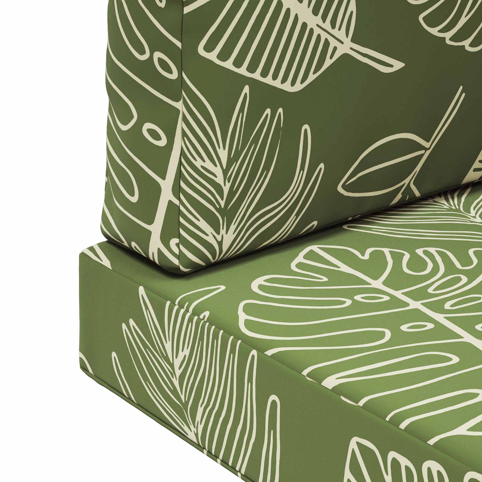 Buiten bankkussen 3 pcs Bladontwerp Polyester image 9