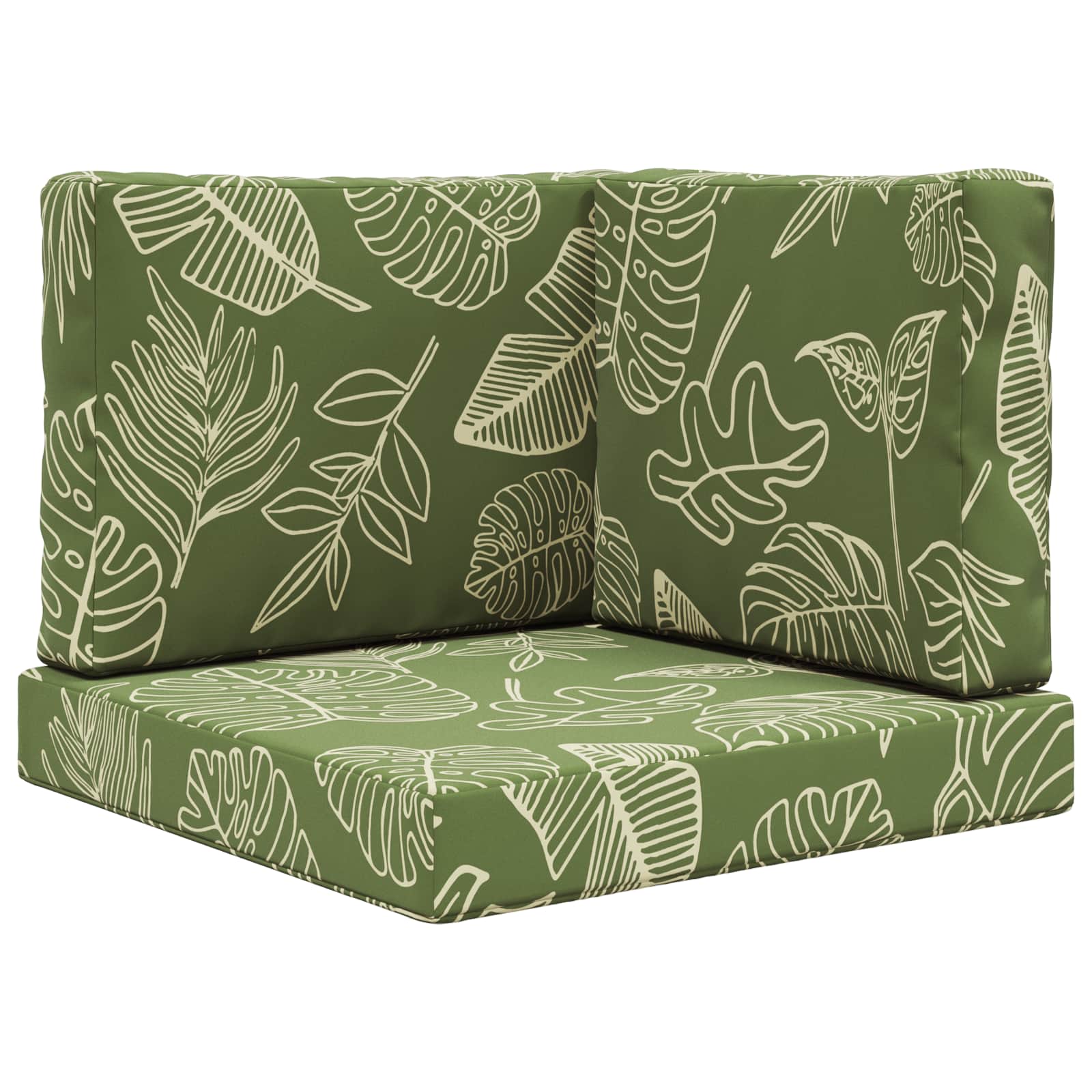 Buiten bankkussen 3 pcs Bladontwerp Polyester image 2