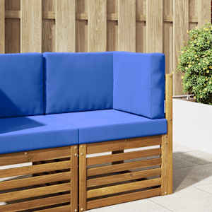 Zunanja blazina za kavč 3 pcs Turkizna Poliester