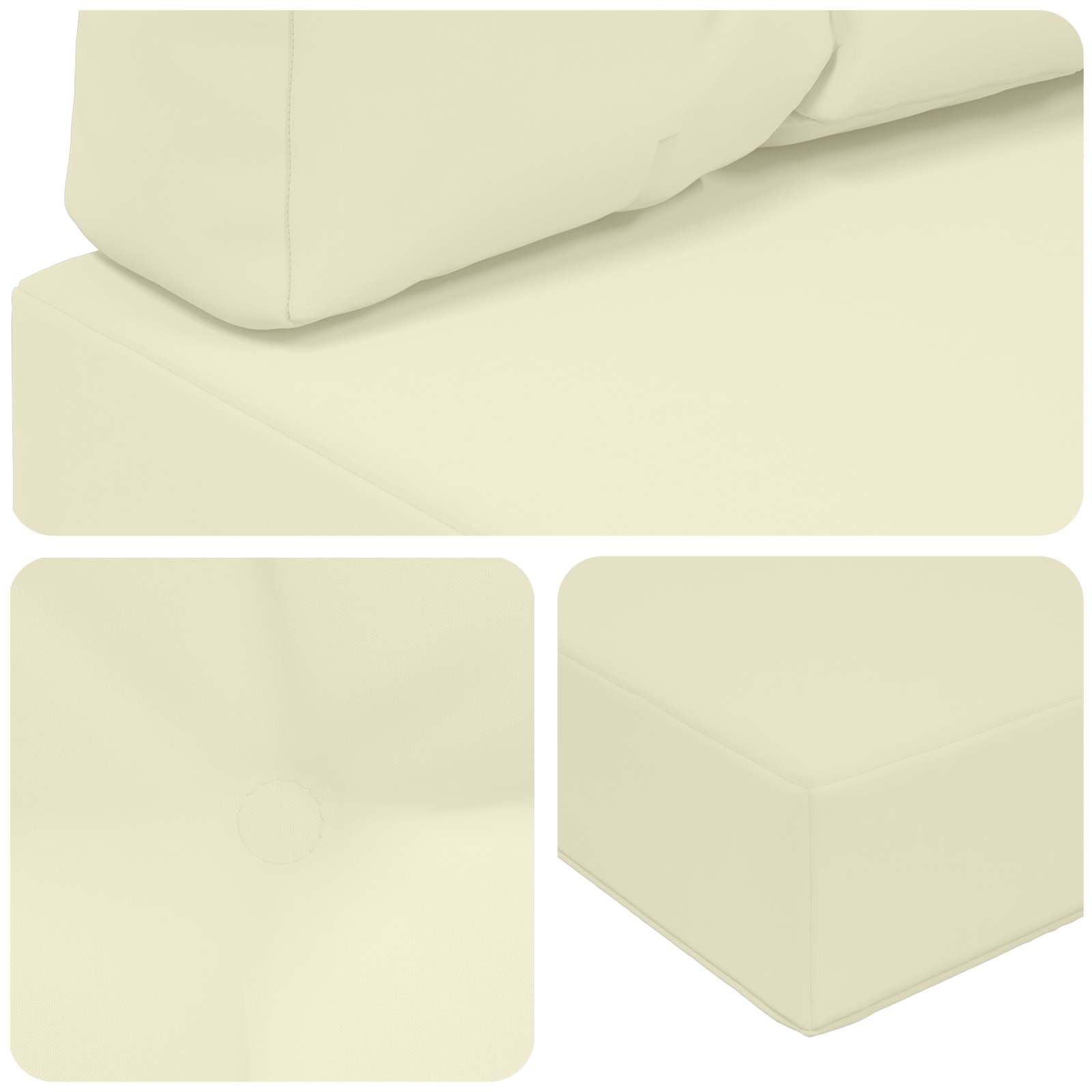 Buiten bankkussen 3 pcs Crème Polyester image 8