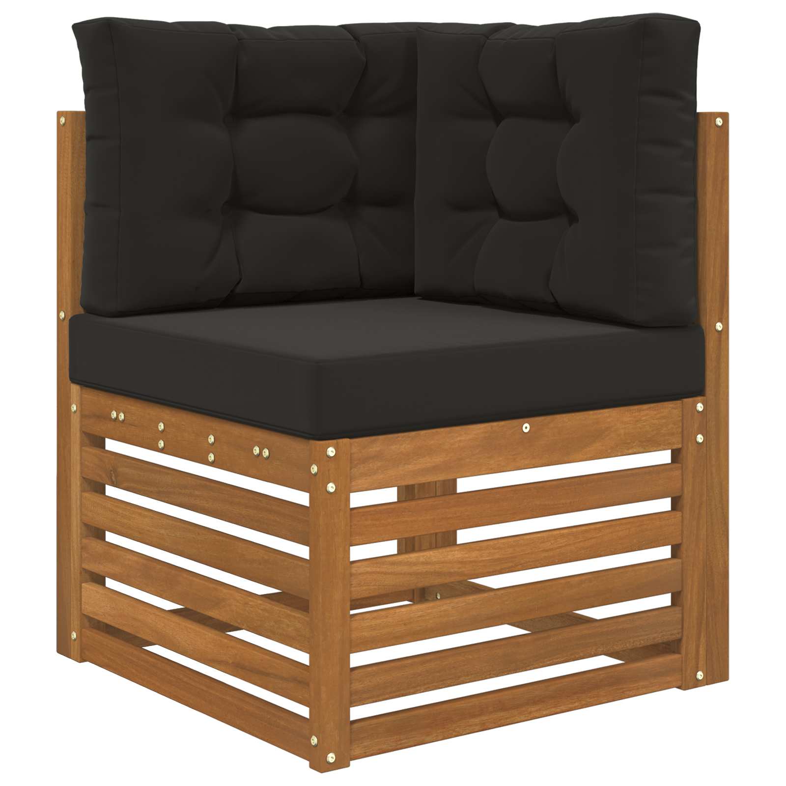 Buiten bankkussen 3 pcs Zwart Polyester image 3