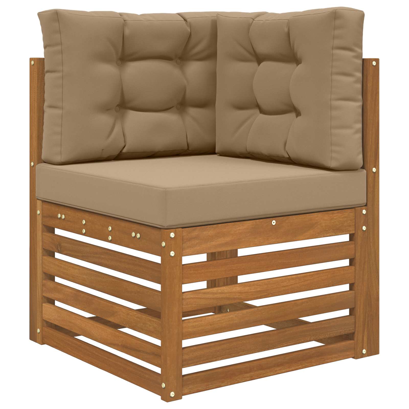 Buiten bankkussen 3 pcs Taupe Polyester image 3