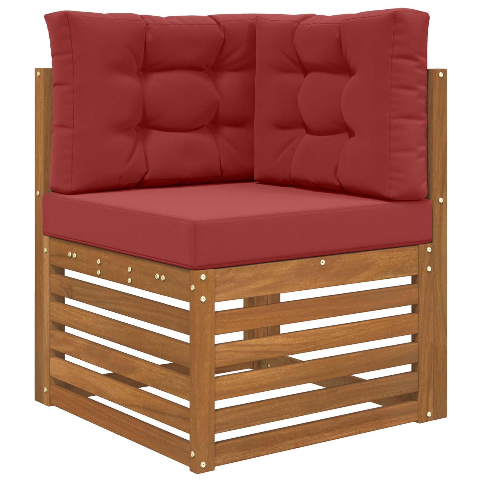 Buiten bankkussen 3 pcs Wijnrood Polyester image 3