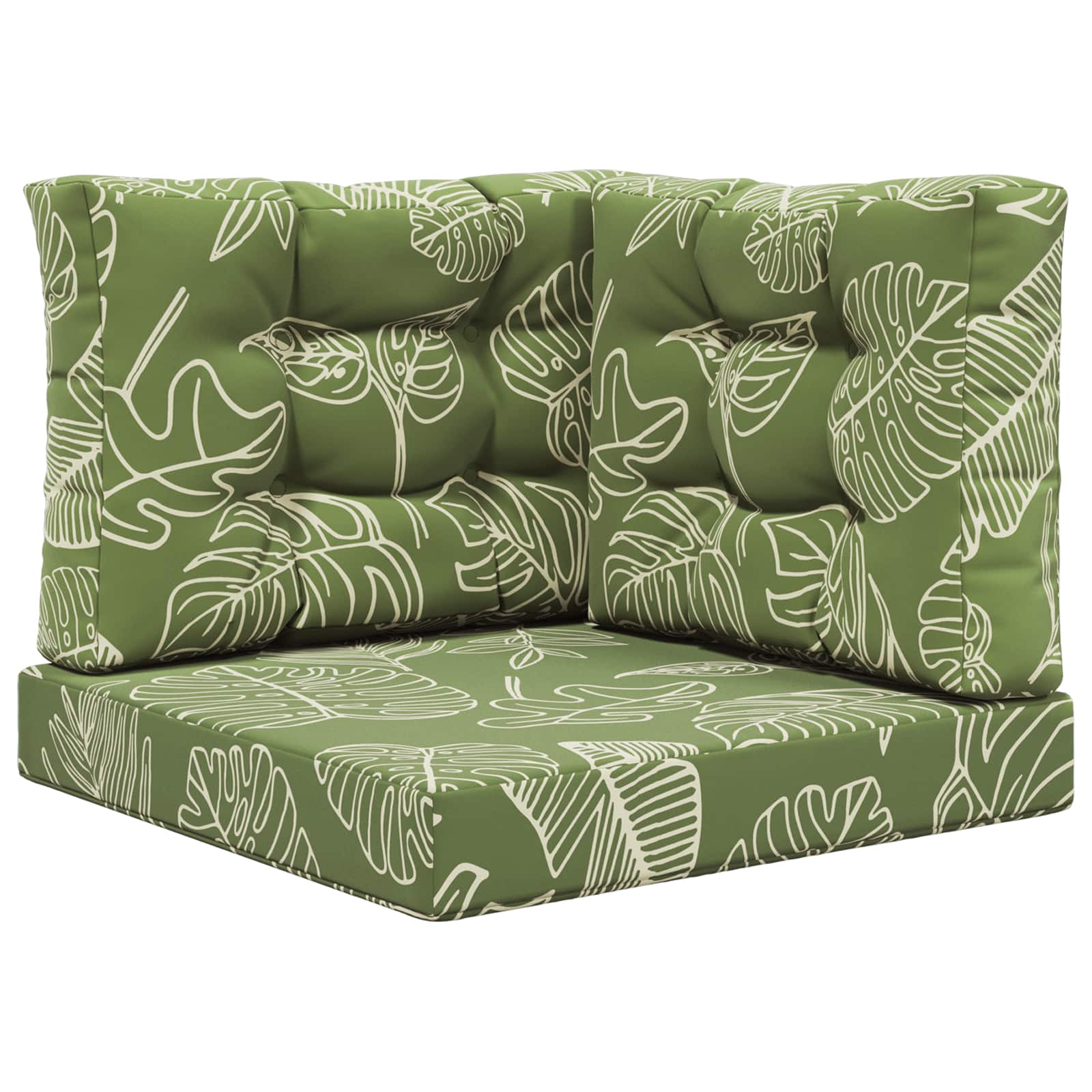 Buiten bankkussen 3 pcs Bladontwerp Polyester image 2