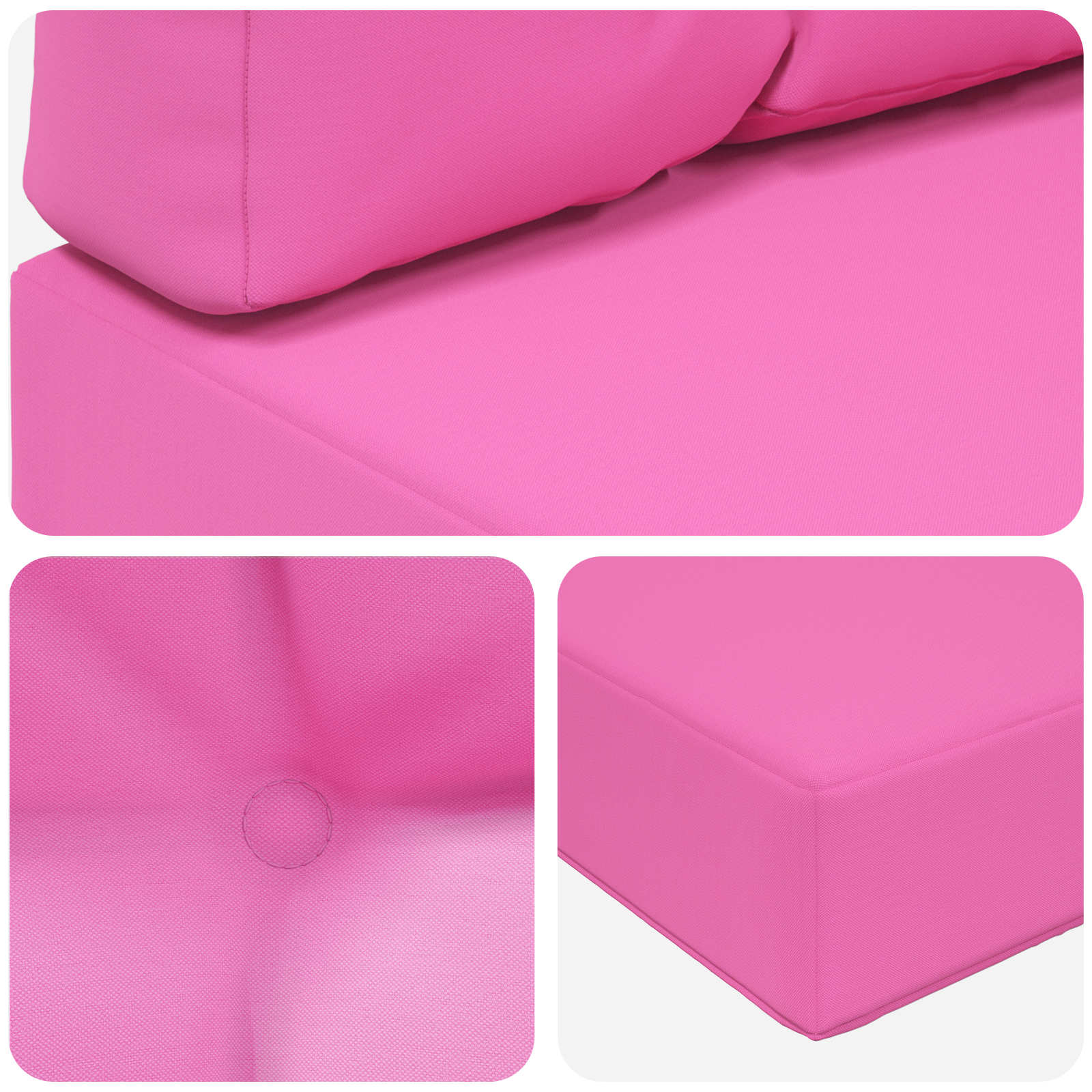 Buiten bankkussen 3 pcs Roze Polyester image 8