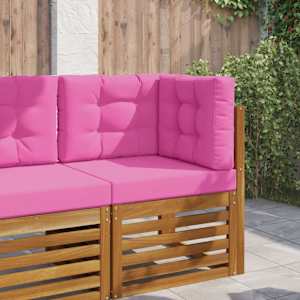 Zunanja blazina za kavč 3 pcs Roza Poliester