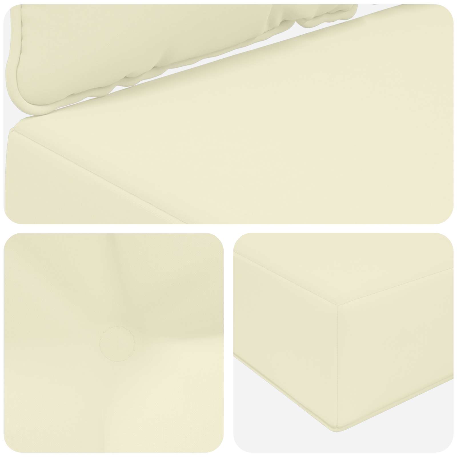 Buiten bankkussen 2 pcs Crème Polyester image 8