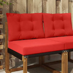 Venkovní polštář na pohovku Polyester Červená 60 x 50,5 x 8 cm - obrázek 1