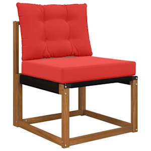 Venkovní polštář na pohovku Polyester Červená 60 x 50,5 x 8 cm - obrázek 3