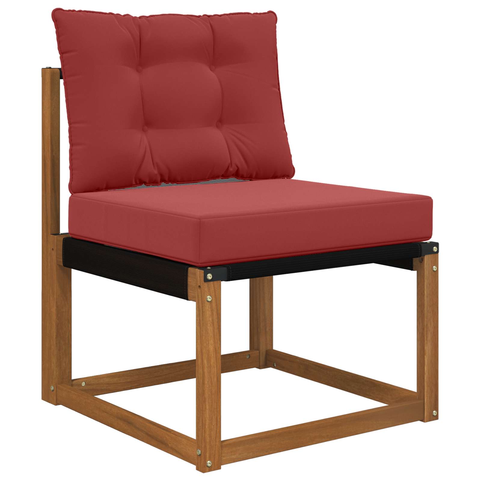 Buiten bankkussen 2 pcs Wijnrood Polyester image 3
