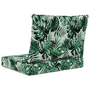Venkovní polštář na pohovku 2 pcs Vzor listů Polyester - obrázek 7