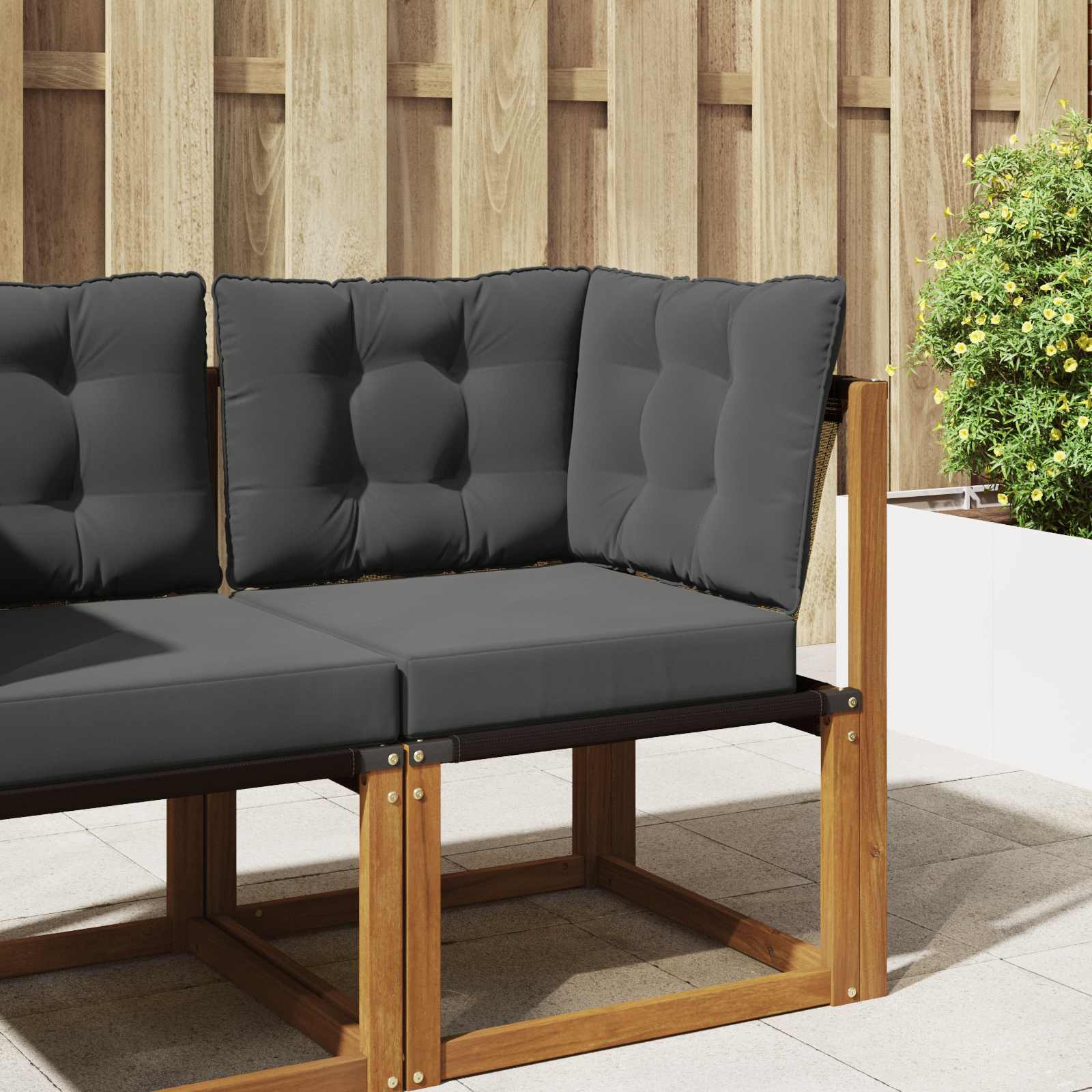 Buiten bankkussen 3 pcs Antraciet Polyester image 1