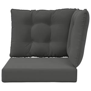 Venkovní polštář na pohovku Polyester Antracit 60 x 40 x 10 cm - obrázek 6