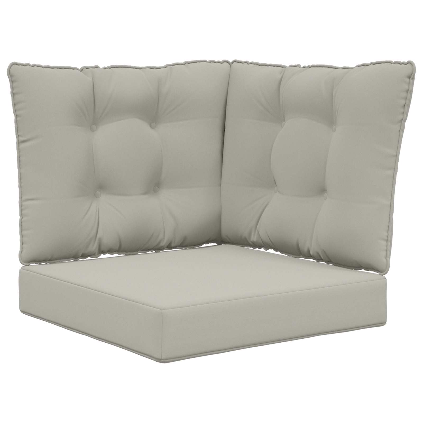 Buiten bankkussen 3 pcs Grijs Polyester image 2