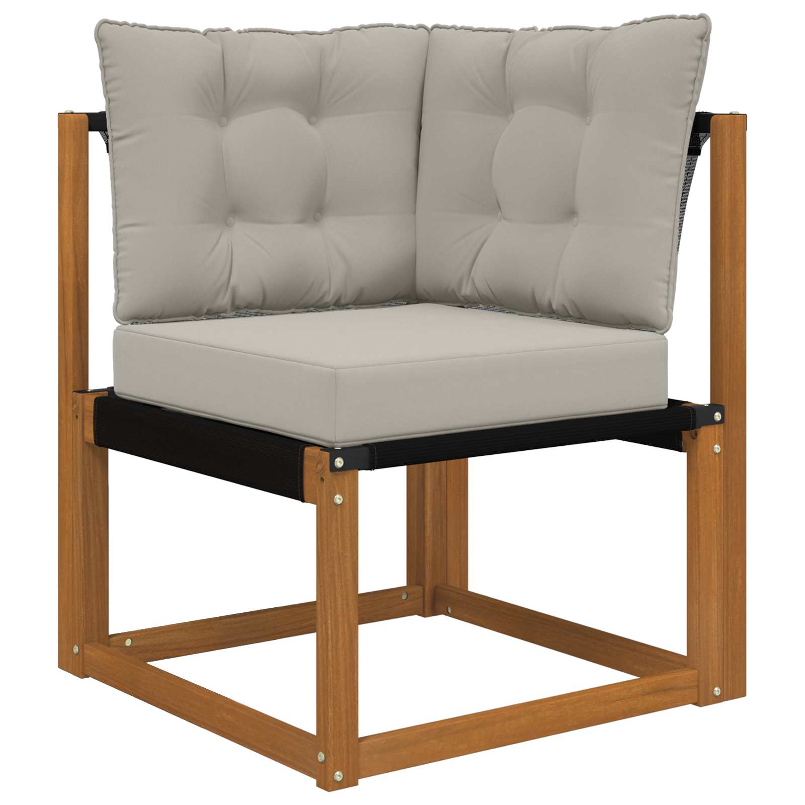 Buiten bankkussen 3 pcs Grijs Polyester image 3