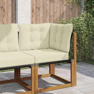 Zunanja blazina za kavč 3 pcs krema Poliester