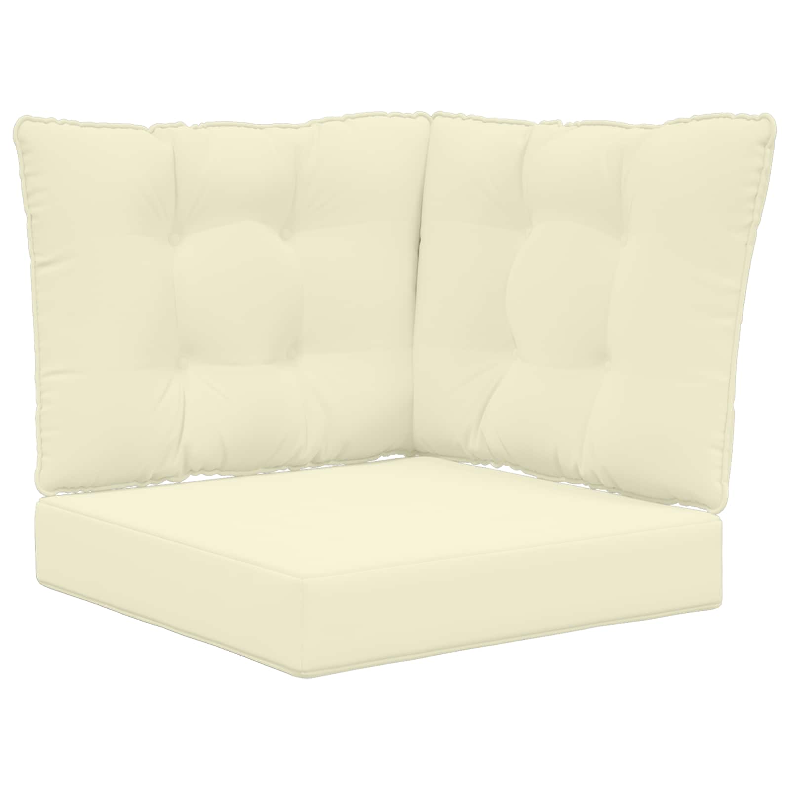 Buiten bankkussen 3 pcs Crème Polyester image 2