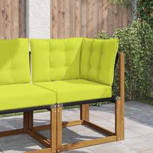 Zunanja blazina za kavč 3 pcs Zelena Poliester