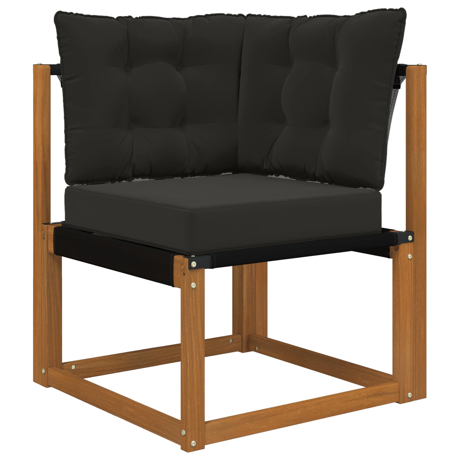 Buiten bankkussen 3 pcs Zwart Polyester image 3