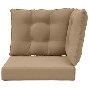 Venkovní polštář na pohovku Polyester Taupe 60 x 40 x 10 cm - obrázek 6