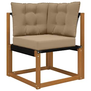Venkovní polštář na pohovku Polyester Taupe 60 x 40 x 10 cm - obrázek 3