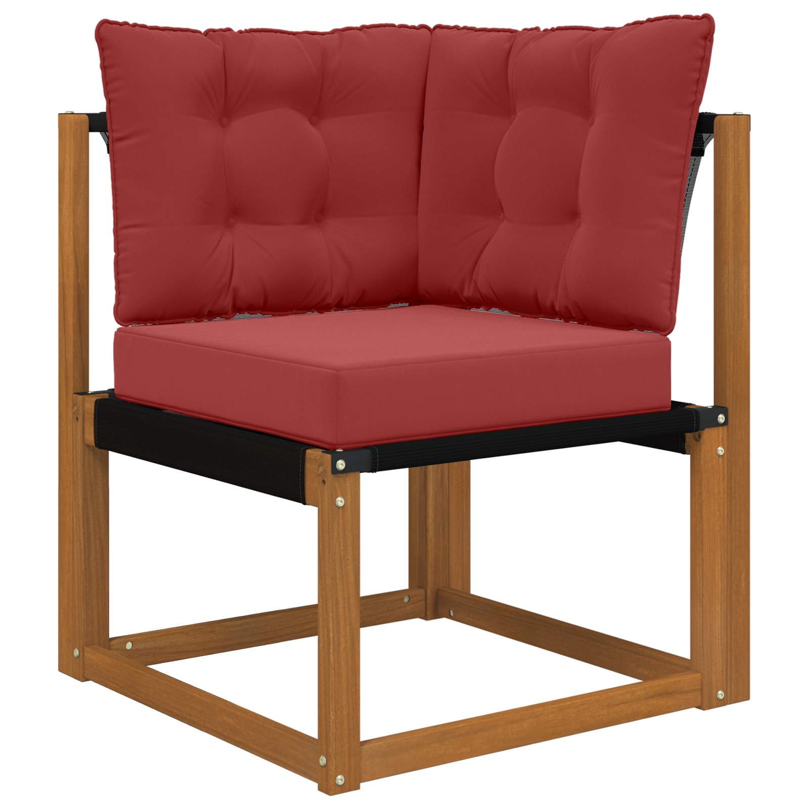 Buiten bankkussen 3 pcs Wijnrood Polyester image 3