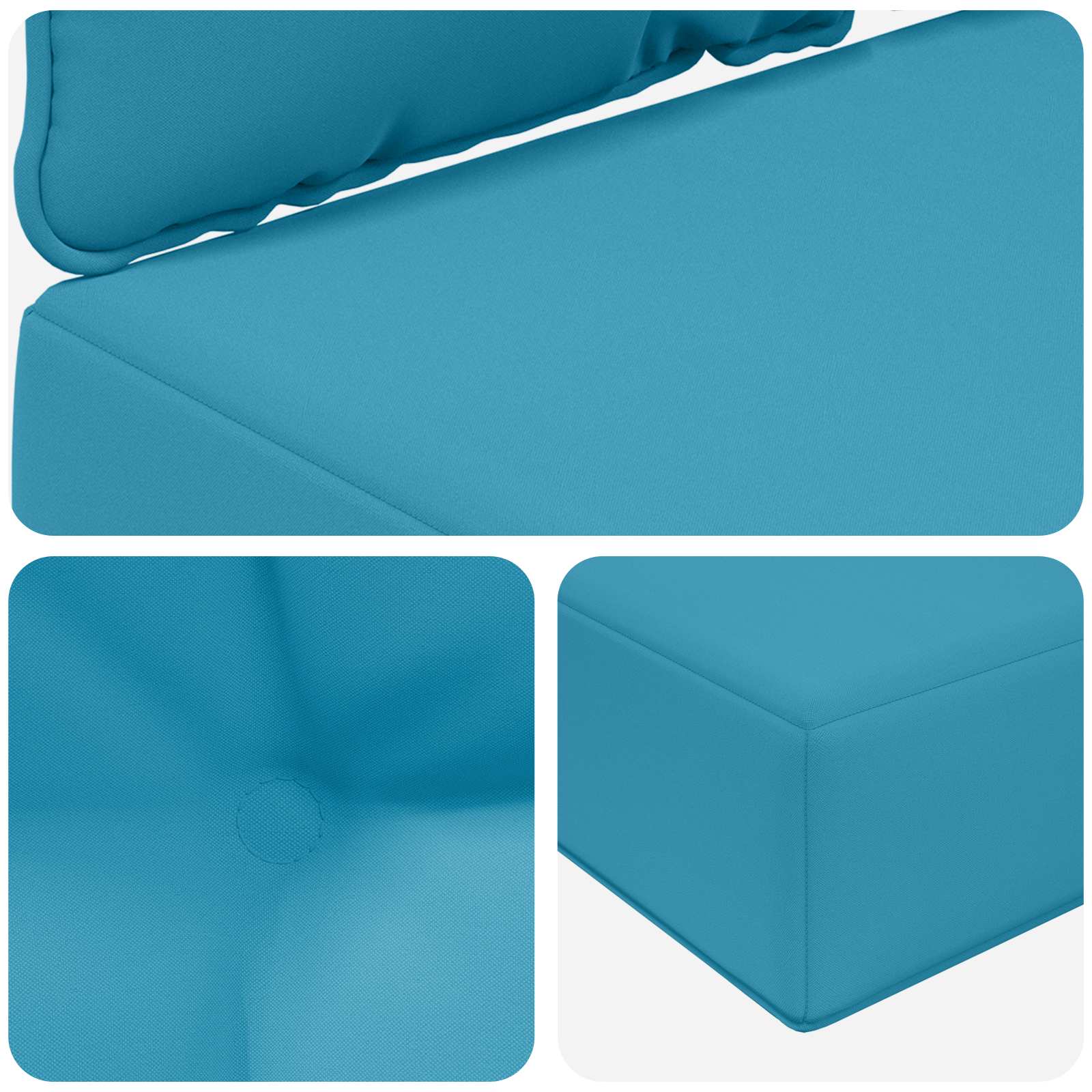 Buiten bankkussen 3 pcs Koninklijk Blauw Polyester image 8