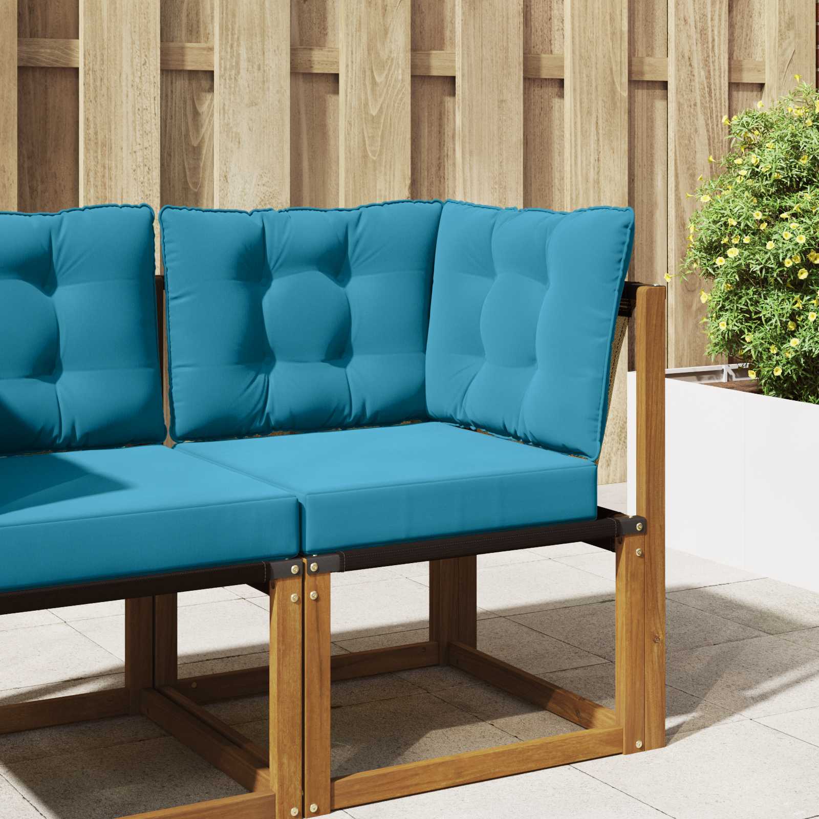 Buiten bankkussen 3 pcs Koninklijk Blauw Polyester image 1